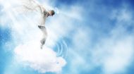 Dancing Angel in the sky